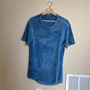 Lululemon Men's Tie-dye Blue T-Shirt